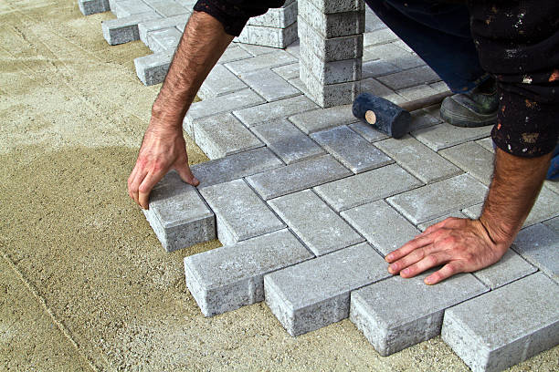 Residential Paver Driveway in Pinewood Estates, TX